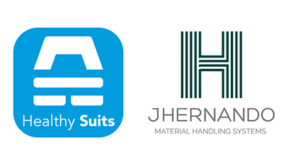 Logos colaboración healthy suits y jhernando
